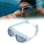 Premium Wide Vision Swimming Goggles With Protective Hard Case (1 Pc)